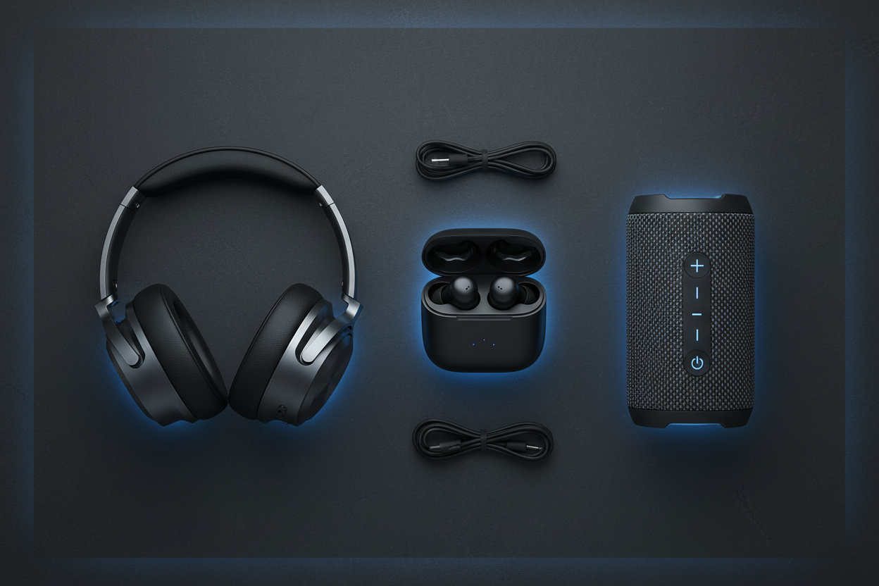 Audio - Earbuds, Headphones &amp; Speakers