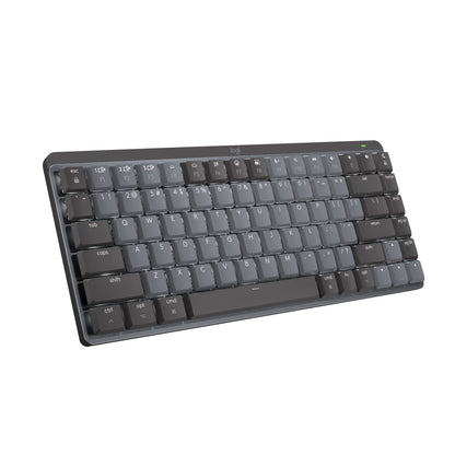 Logitech MX Mechanical Mini Illuminated Keyboard Low-Profile Switches Tactile Quiet Keys Bluetooth USB-C Apple iPad Space Grey (Renewed)