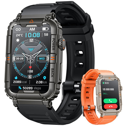 Smartwatch for Men Fitness Tracker Watch: Smart Watch with Answer/Make Call Heart Rate Blood Pressure Sleep Monitor Step Counter 100+ Sports Modes Waterproof 1.57" Activity Trackers for Android iOS