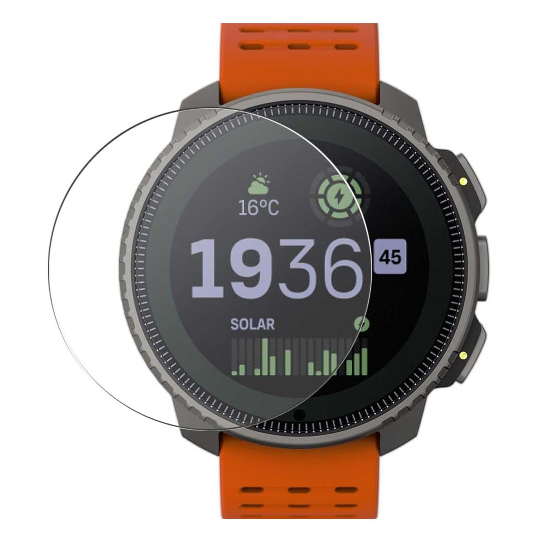 MOTONG Compatible with Suunto Vertical Screen Protector - Tempered Glass Screen Protectors Compatible with Suunto Vertical Watch9 H Hardness0.3mm ThicknessMade From Real Glass
