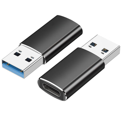 USB C Female to USB Male Adapter 3.0 USB A to C Adapter Double Sided Data Transfer Support &amp; 3A Fast Charging USB 3.0 USB A to USB C Adapter for Laptops Logitech StreamCam VR Link Adapter (1Pack)