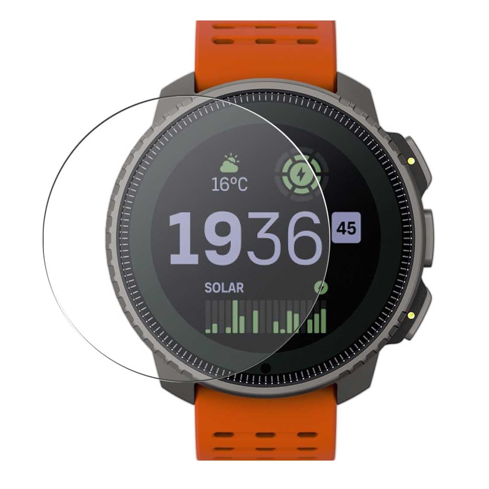 MOTONG Compatible with Suunto Vertical Screen Protector - Tempered Glass Screen Protectors Compatible with Suunto Vertical Watch9 H Hardness0.3mm ThicknessMade From Real Glass