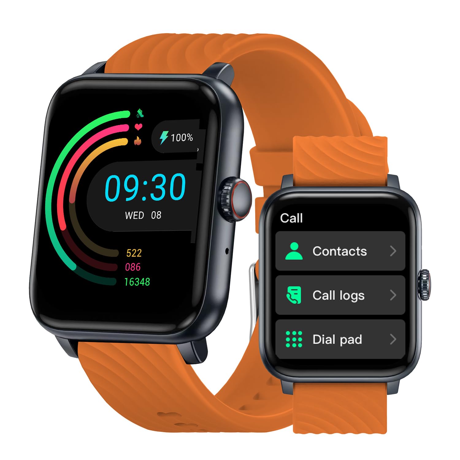 BENIO Fitness Tracker Answer/Make Calls/Voice Calls 24/7 Heart Rate Spo2 Sleep Tracker 1.85" Smartwatch with 100 Sports Modes Activity Trackers IP67 Waterproof Pedometer for Women Men