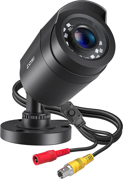 ZOSI 2.0 MP HD 1080P 4 in 1 TVI/CVI/AHD/CVBS Security Cameras Day Night Camera 65ft IR Distance Compatible for HD-TVI AHD CVI and CVBS/960H Analog DVR (Renewed)