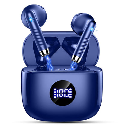Wireless Earbuds Bluetooth 5.4 Headphones Noise Cancelling Bluetooth Earbuds with Dynamic Drivers Stereo Earphones Wireless Bluetooth 40H Playtime and LED Power Display In Ear Buds for Android iOS