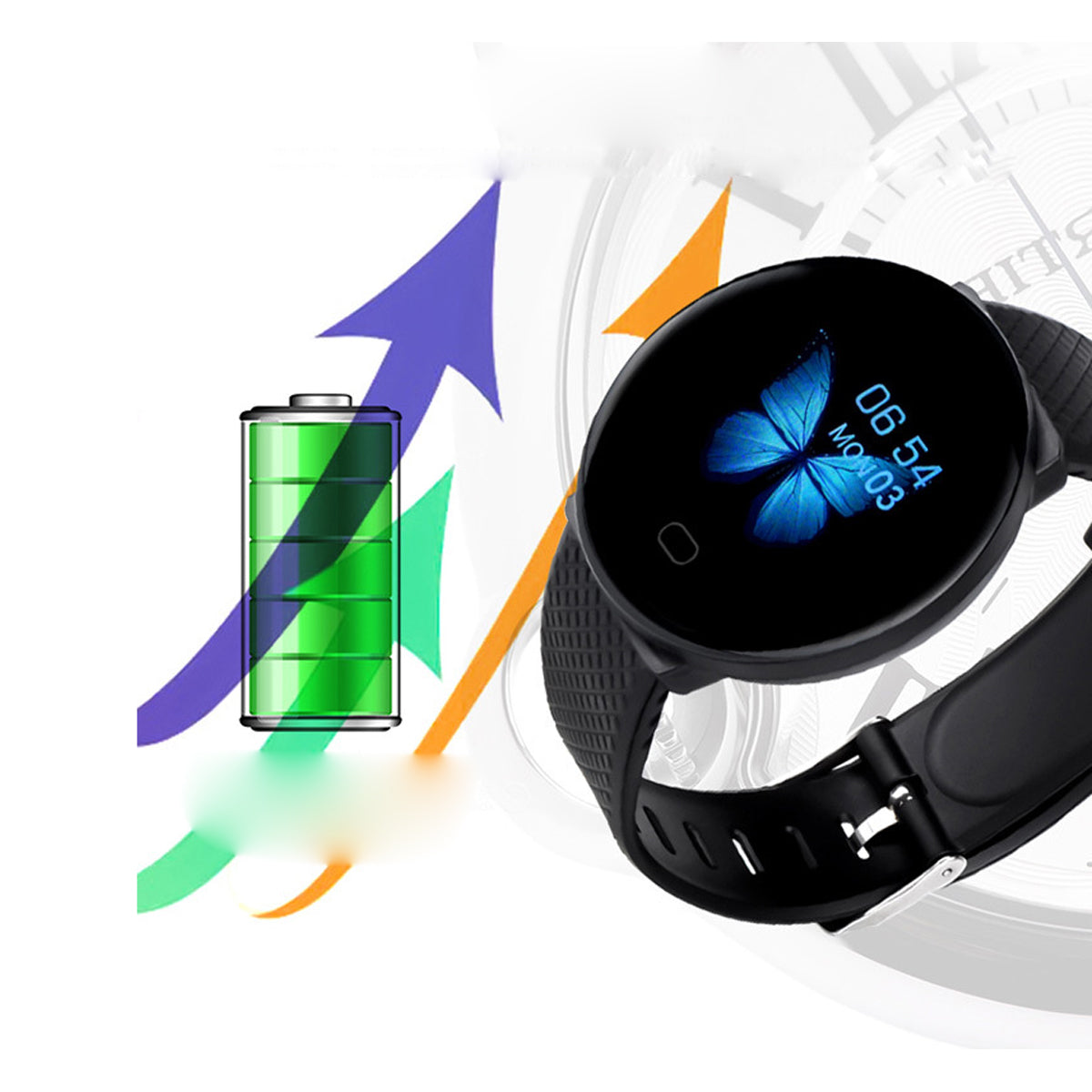Papillon Sports Bracelet Smart Watch