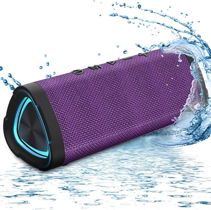 Vanzon Bluetooth Speakers V40 Portable Wireless Speaker V5.0 with 24W Loud Stereo Sound TWS 24H Playtime &amp; IPX7 Waterproof Suitable for Travel Home&amp;OutdoorsHij-Purple